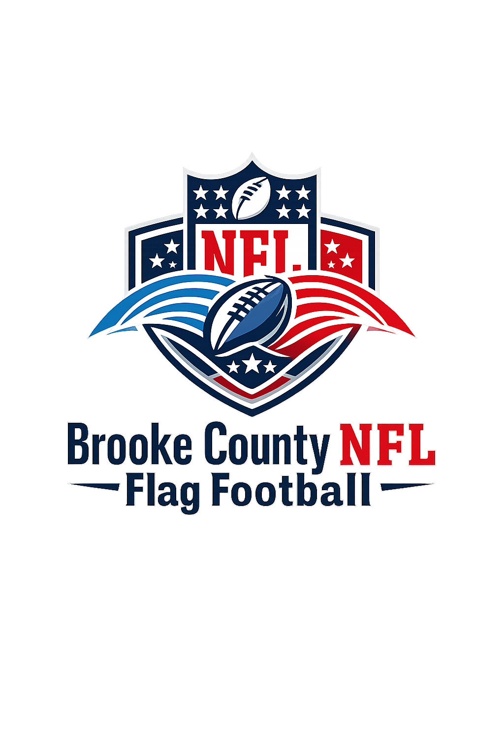 Brooke County NFL Flag Football logo