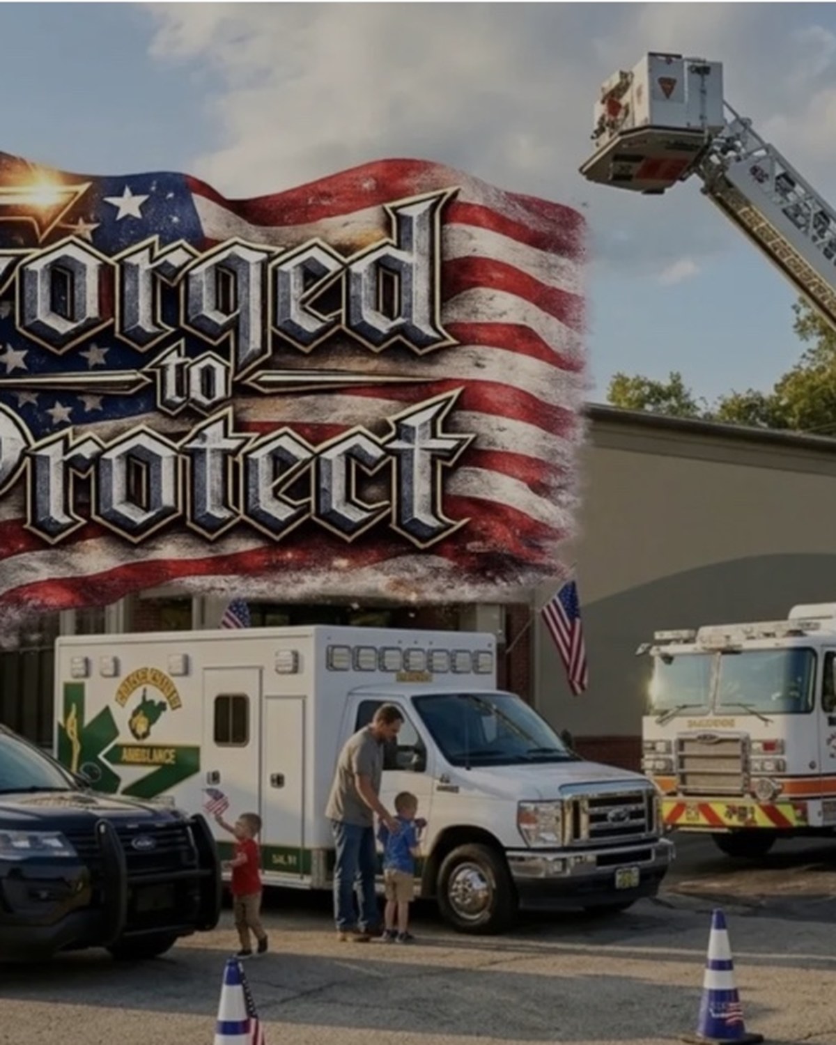 Forged to Protect event website and campaign project by ChurchBuilt